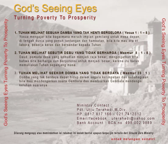 Live Sermon Recording God's Seeing Eyes Turning Poverty Into Prosperity - Image 3